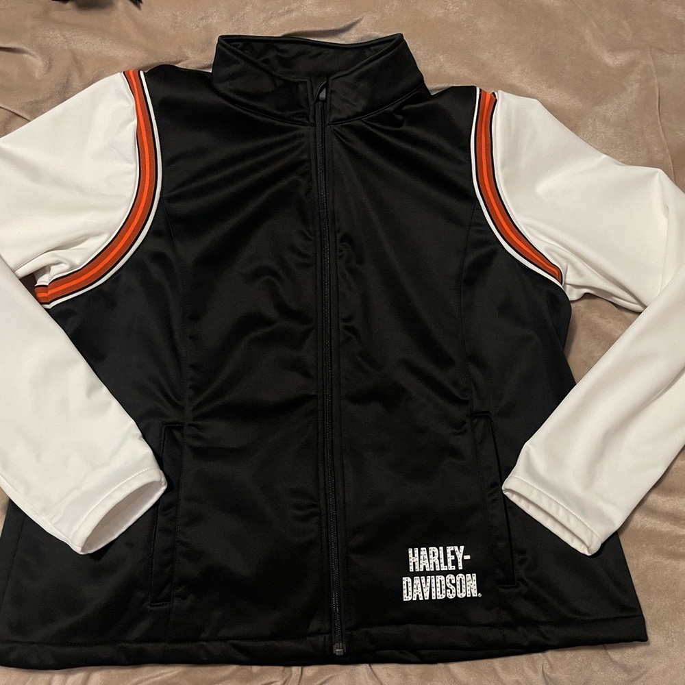 Harley-Davidson Black and White light weight riding jacket